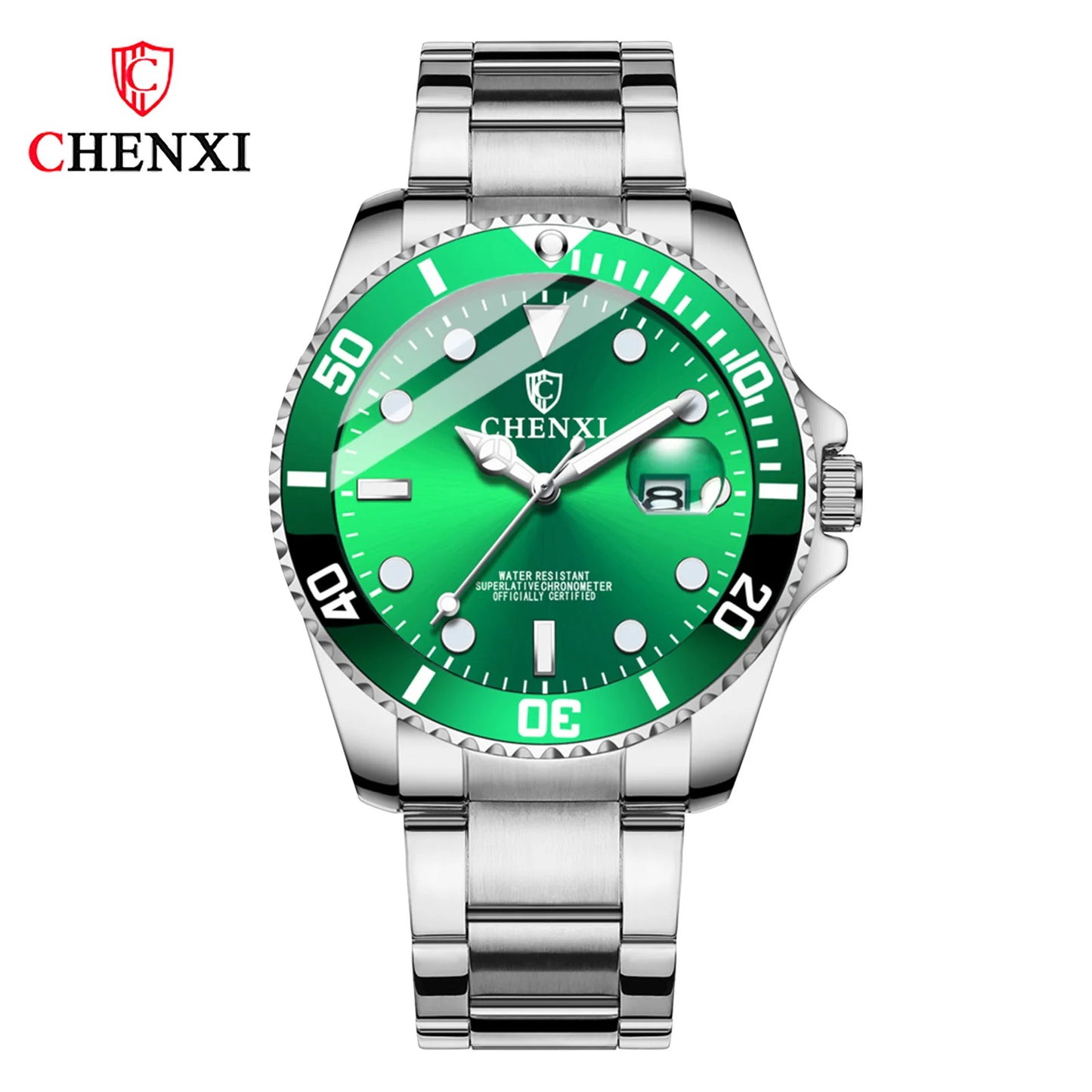 Men's Watches Quartz Women's Male Luxury Paired Lover Fashion Green AAA Replica Gold Stainless Steel Waterproof Silver Business