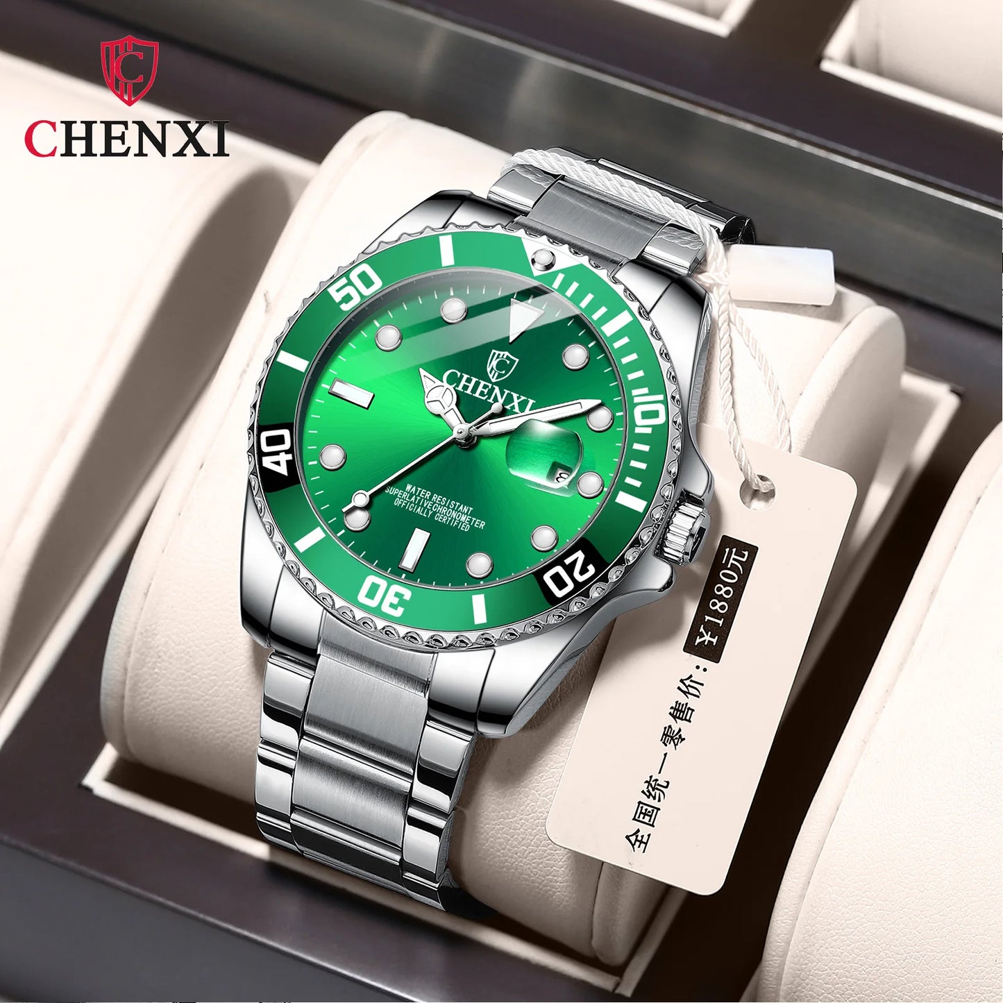 Men's Watches Quartz Women's Male Luxury Paired Lover Fashion Green AAA Replica Gold Stainless Steel Waterproof Silver Business