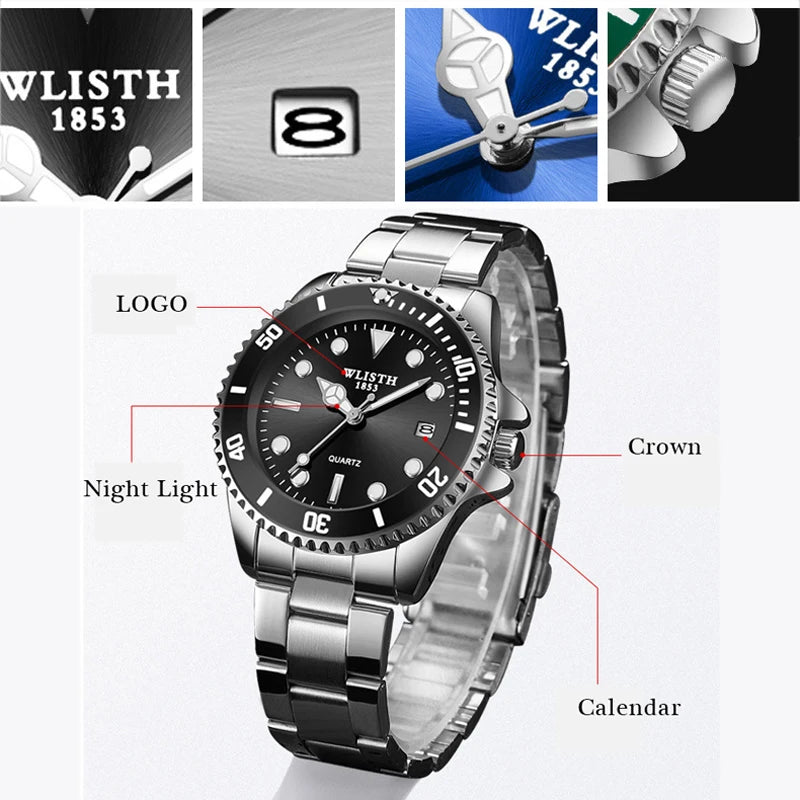 Automatic Watches Swiss Green Swimming Switzerland Wristwatch Men Aaa Clock Automatico Mechanical Luminous Original Hours